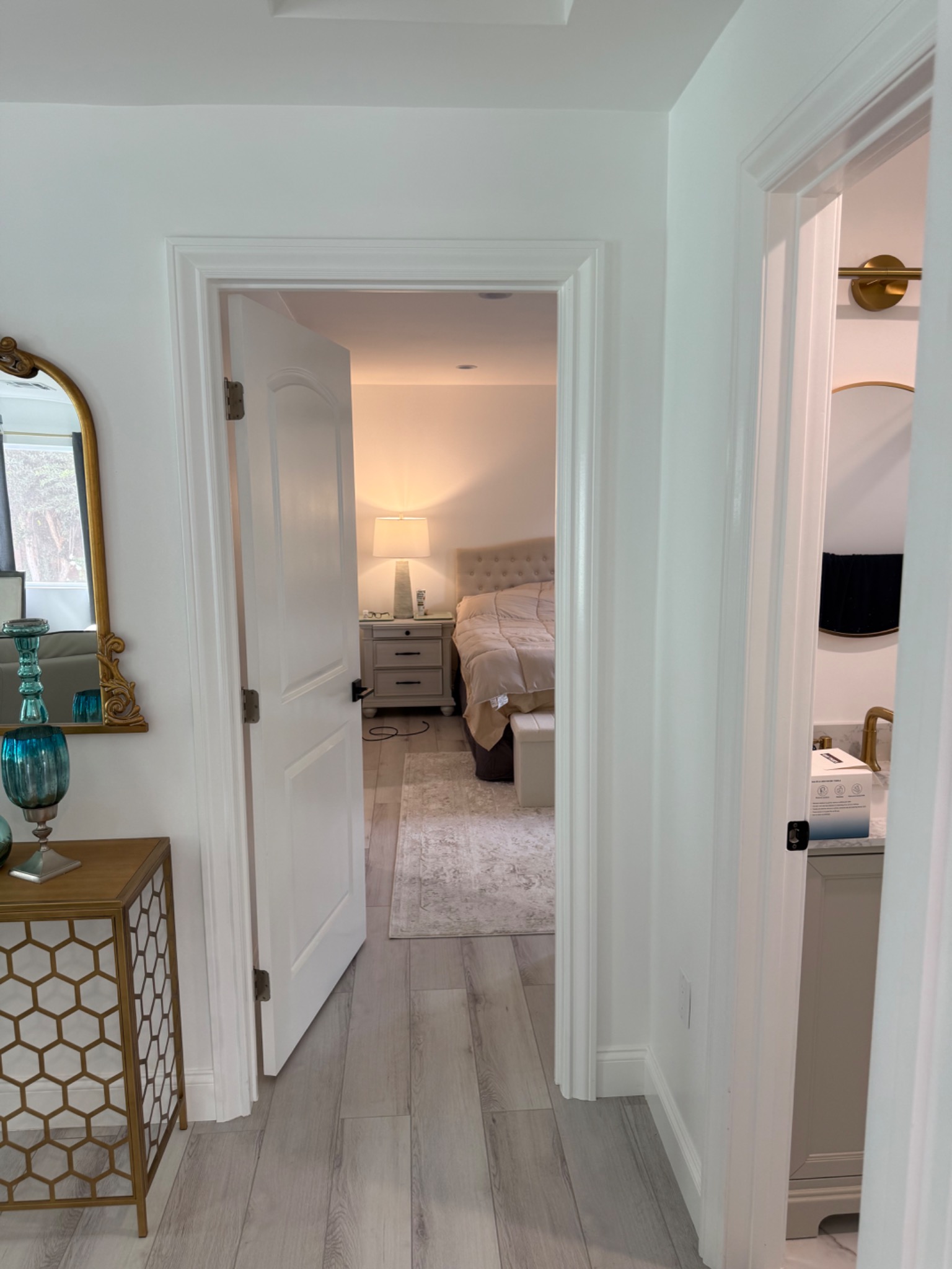 North Hills ADU hallway and bedroom